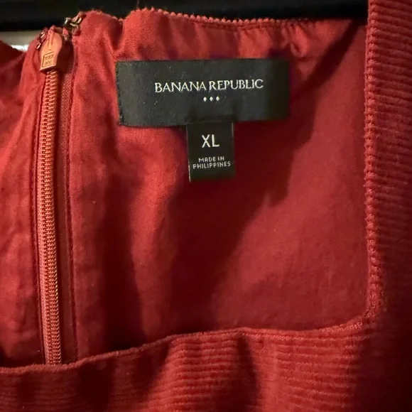 Banana Republic Burnt Orange Corduroy Mini Dress - Picture 2 of 6